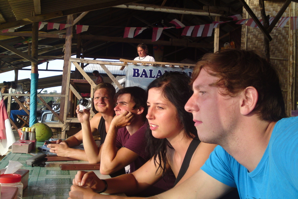 Vier Mittweidaer Studenten in Bali